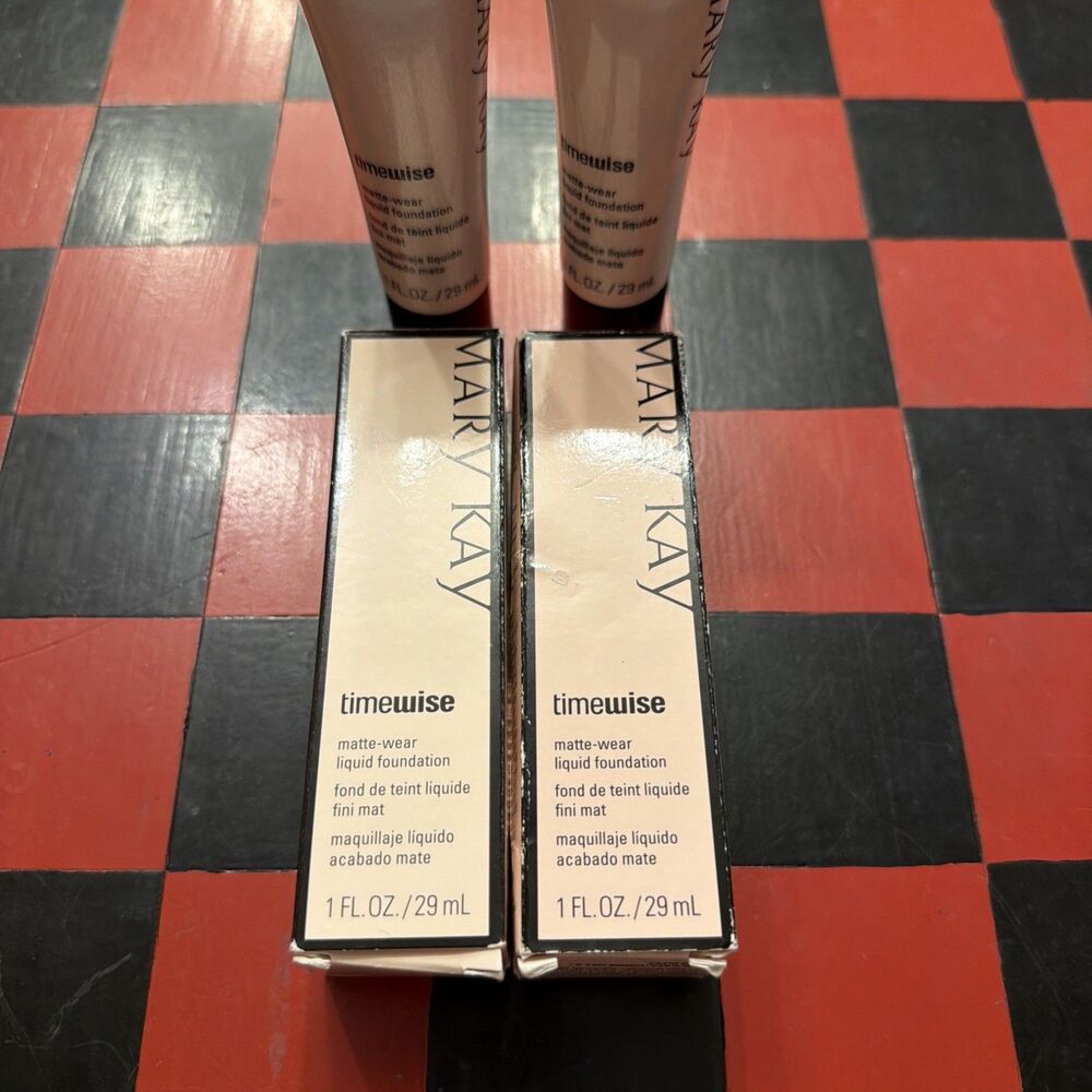 Lot Of 2 Mary Kay TimeWise Matte Wear Foundation Ivory 5 #038754 New Old Stock
